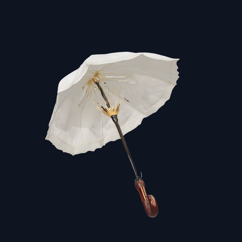 Victorian Parasol Umbrella Model Pack